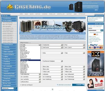 Caseking CPU Kühlerfinder