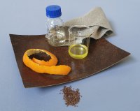 Natural fiber-reinforced epoxy resin based on linseed oil and limonene epoxy.