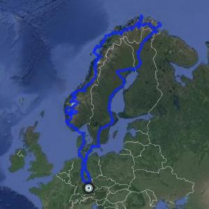 Reise-Route von Eike Eschenlohr