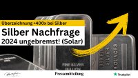 Ungebremste Silbernachfrage in der Industrie
