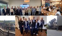Die Teilnehmenden des Fachtag Polyurethan 2026 in Duisburg, unten im Bild (v.l.n.r.: Dr. Thorsten Schollmeier, Theodorus Mardas, Sven Müller, Ilona Kramer, Dr. Christoph Herfurth, Jose Junior Naraval, Carsten Bieker, Sebastian Schormann.)