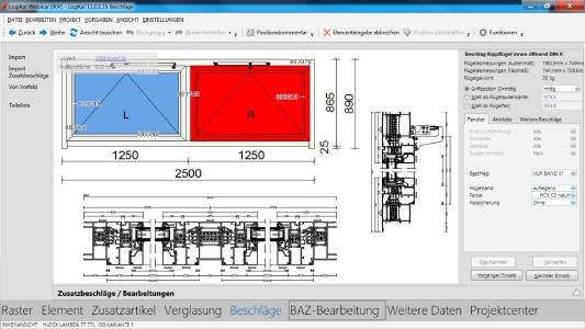 Mit dem Datenpaket von Aumüller Aumatic in Logikal lassen sich Fenster, Türen und Fassaden zeitsparend planen, kalkulieren und produzieren.