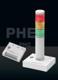 Die drei Leuchten in Rot, Gelb und Grün des Signalturms PHE-3FB2 können unabhängig voneinander angesteuert werden.