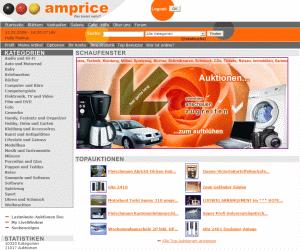 Jetzt auch ohne Internetanschluß Auktionen bei amprice.de einstellen