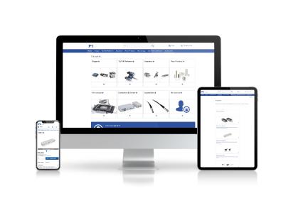 Homepage des Webshops von Physik Instrumente (PI)