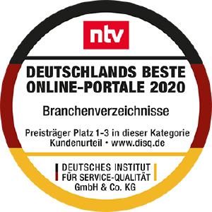 Auszeichnung Branchenverzeichnisse 2020