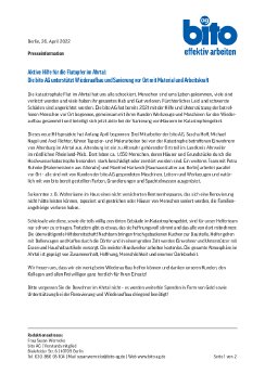 Presseinformation der bito AG - Aktive Hilfe f黵 die Flutopfer im Ahrtal.pdf