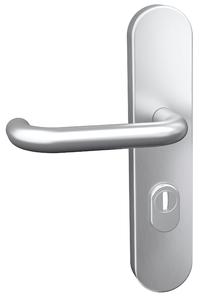 Die ASSA ABLOY Schutzbeschläge sind universal einsetzbar und in unterschiedlichen Drücker-Design-Varianten erhältlich (Foto: ASSA ABLOY Sicherheitstechnik GmbH)