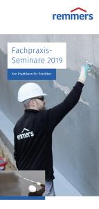 Von Januar bis April 2019 finden Sie wieder statt, die Fachpraxis-Seminare zum Abdichten und Instandsetzen / Bild: Remmers, Löningen