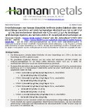 [PDF] Pressemitteilung: 130826 DE HAN Hannan Stavaträsk Maiden Drilling Hits Gold