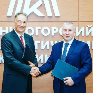 Von links: Burkhard Dahmen, CEO von SMS group und Pavel Shilyaev, CEO von MMK