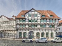 Ein Schmuckstück in der Braunschweiger Altstadt: Das Hotel Ritter St. Georg. Zusammen mit den Nachbargebäuden eines der schönsten Ensembles der Stadt.