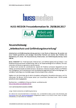 Presseinformation 29 Huss Medien AuA Arbeitsschutz und Gefährdungsbeurteilung.pdf
