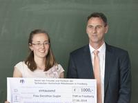 Preisträgerin Dorothea Gugler mit Laudator Wilfried Pfuhl, Vorstandsmitglied der inconso AG