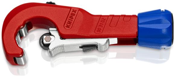 Der KNIPEX TubiX® Rohrabschneider schneidet schnell und zuverlässig Kupfer- Messing und Edelstahlrohre