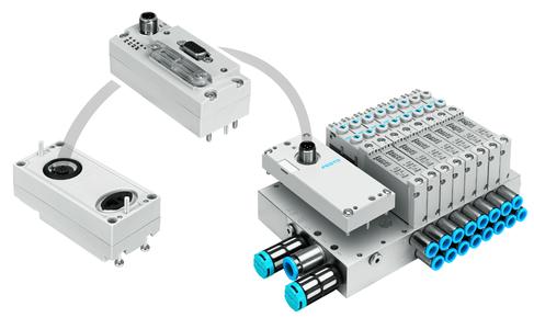 Dezentrale Standard-Kommunikationsschnittstelle: Das dezentrale Installationssystem CTEL mit bestechend einfacher und preisgünstiger Feldbustechnik. (Foto: Festo AG & Co. KG)