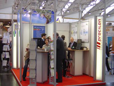 KOMCOM NRW 2010 Messestand procilon, Somacos