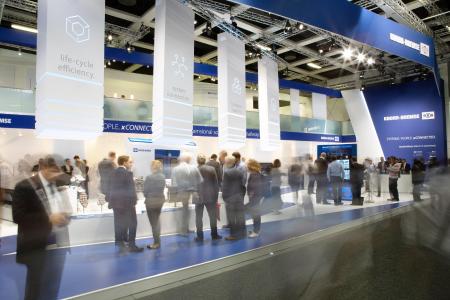 Die InnoTrans hat sich für Knorr-Bremse auch 2018 als ideale Plattform zum Aus-tausch mit den weltweiten Kunden bewährt / Foto: © Knorr-Bremse