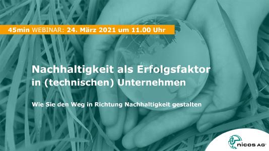 Nachhaltigkeit als Erfolgsfaktor in (technischen) Unternehmen - Live Webinar