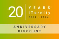 iTernity celebrates 20th company anniversary with 20% discount