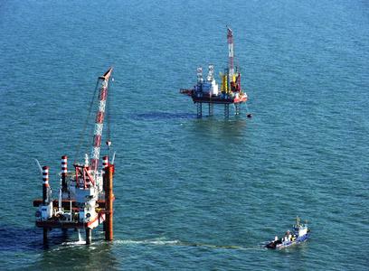 Bau des Offshore Windparks von WindMW (Quelle: WindMW)