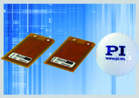 P-876 Piezowandler im Größenvergleich mit einem Golfball