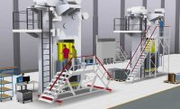 Mit der 3D-Datenübernahme setzt HYMER-Steigtechnik neue Maßstäbe bei der Planung und Gestaltung von Steigtechniklösungen und erleichtert Unternehmen die Integration maßgeschneiderter Produkte in ihre betrieblichen Abläufe.