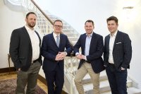 Dr. Markus Knappitsch, Comma Soft | Prof. Dr. Markus Gabriel, Deep-In | Benjamin Schulte, Comma Soft | Dr. Andrej Fischer, Comma Soft (vlnr)
