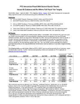 PTC Announces Q2 GAAP Results FINAL.pdf