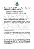 [PDF] Pressemitteilung: Unitymedia Kabel BW und Cisco Systems realisieren 1,5 Gbit/s-Internet