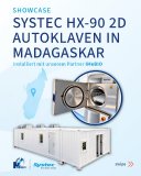 4x Systec HX-90 2D Durchreiche-Autoklaven im BSL-3 Labor in Madagaskar