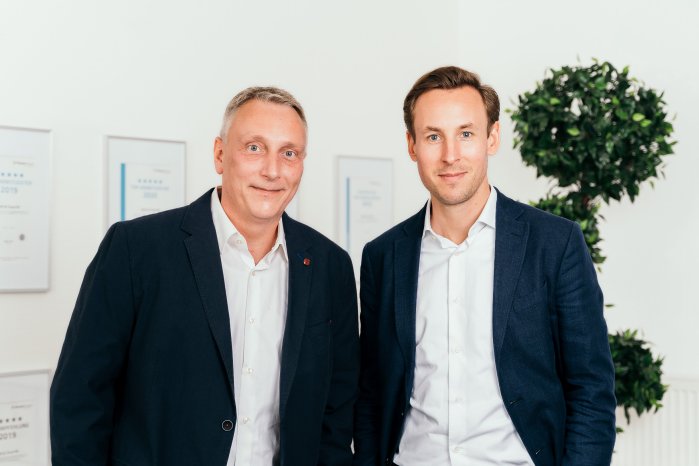 V. l. n. r. Carsten Kock und Florian Ewald bilden die neue Führungsebene des Gebrauchtsoftwarehä.jpg