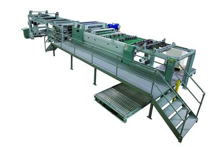 The folio-size sheeter SHM 1650 DR with full automation offers high efficiency with minimal waste