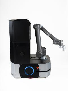 Der OMRON LD-250 als Cobot mit der Lök;sung Mobile Manipulator