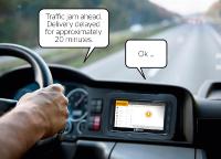 With VoicR drivers receive location-based information… Photo: © Continental
