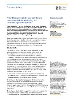 Dentsply Sirona_PM_YOU-Programm 2022_Dentsply Sirona unterstützt bei Berufseinstieg und Orientie.pdf