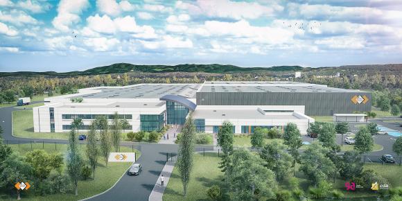 Dematic stattet das neue Werk von SES-STERLING in der Nähe von Saint-Louis mit einer AutoStore®-Anlage aus. (Foto: SES-STERLING)