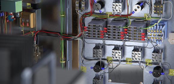 SOLIDWORKS Electrical Schematic bietet eine leistungsstarke, benutzerfreundliche Suite an Konstruktionswerkzeugen für Zusammenarbeit und schematische Konstruktionen. (Renderings mit SOLIDWORKS VISUALIZE/DPS) Dieser Schaltplan einer Heim-Brauerei ist mit SOLIDWORKS Electrical Schematic und die mechanische Baugruppe mit SOLIDWORKS CAD erstellt. Kabel und Leitungen sind mit SOLIDWORKS Electrical 3D automatisiert geroutet. Anschließend wurden die Daten der Gesamtbaugruppe mit SOLIDWORKS VISUALIZE photorealistisch gerendert