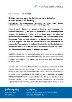 Pressemitteilung_Spitzenplatzierungen für die Hochschule Aalen im bundesweiten CHE Ranking.pdf