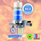 Der neue AFRISO Heizölentlüfter FloCo-TOP-2 wurde zur kontinuierlichen Entlüftung von (Bio-) Heizöl und (Bio-)Diesel in Ölfeuerungsanlagen entwickelt. Der Entlüfter hat eine innovative Mehrfachfilterung, die für einen maximalen Abscheidegrad an Schmutzpartikeln sorgt. Bei YouTube gibt es einen Film unter 