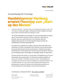 20230801 PM - Handelskammer Hamburg ernennt Flexvelop zum „Start-up des Monats“.pdf