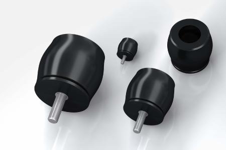 Die TA-Familie der TUBUS Strukturdämpfer von ACE wurde speziell für ein Maximum an Energieaufnahme im Bereich von 2 Nm bis 2.951 Nm entwickelt, wobei ihr Minimum an Bauhöhe ihrer platzsparenden Form von Ø 12 mm bis zu Ø 116 mm zu verdanken ist / Bildnachweise: E2M Technologies und ACE Stoßdämpfer GmbH
