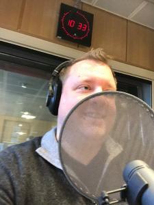 Fabian Mahr bei der Expertenrunde des Deutschlandfunk