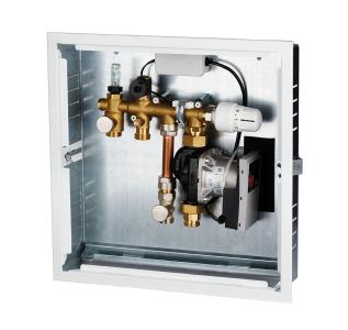 Für Einzelräume bis ca. 40 m2 hat Simplex die System-Regelbox KOMFORT entwickelt. Im praktischen Montageschrank verstaut, bietet sie Bauherren eine smarte und effektive Lösung für eine gleichmäßige, konstante Wärmeverteilung.
Foto: Simplex