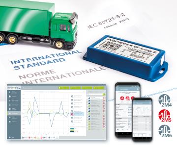 Internationaler Warenverkehr: Der Datenlogger Aspion G-Log 2 schafft als erster Schockrekorder eine eindeutige Beweislage im Schadensfall mit der neuen Schock-/Vibrationsprüfung gemäß europäischer Transportnorm.