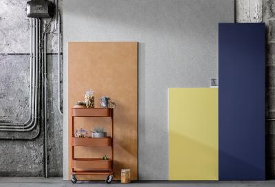 Farbwelt 3: Blickfang Cognac, Blau und Gelb / Foto: Caparol Farben Lacke Bautenschutz/blitzwerk.de