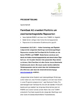 11-07-05 PM FarmSaat AG erweitert Portfolio um zwei kornertragreiche Rapssorten.pdf