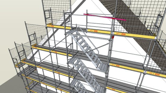 Ansicht Fassadengerüst PERI UP Easy mit Außentreppe in scaffmax.jpg
