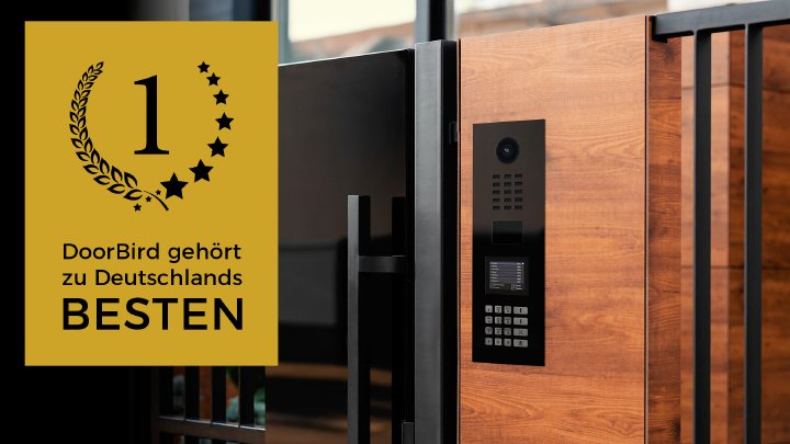 DoorBird zählt zu den Top 3 im Bereich Smart-Home-Lösungen – Studie bestätigt exzellente Reputation