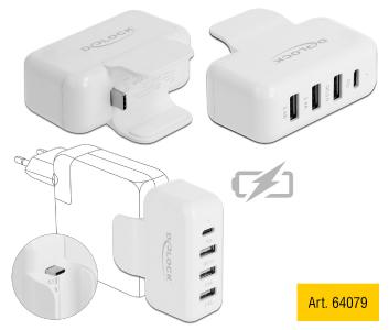 Art. 64079 Adapter für Apple Netzteil mit PD und QC 3.0 von Delock